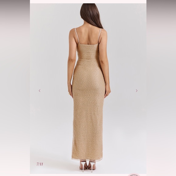 HOUSE OF CB-CALLA -Seapearl Embellished Maxi Dress - Picture 3 of 13